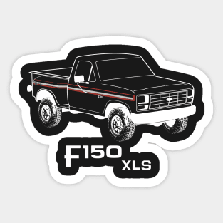 1982 F150 XLS White Print Sticker